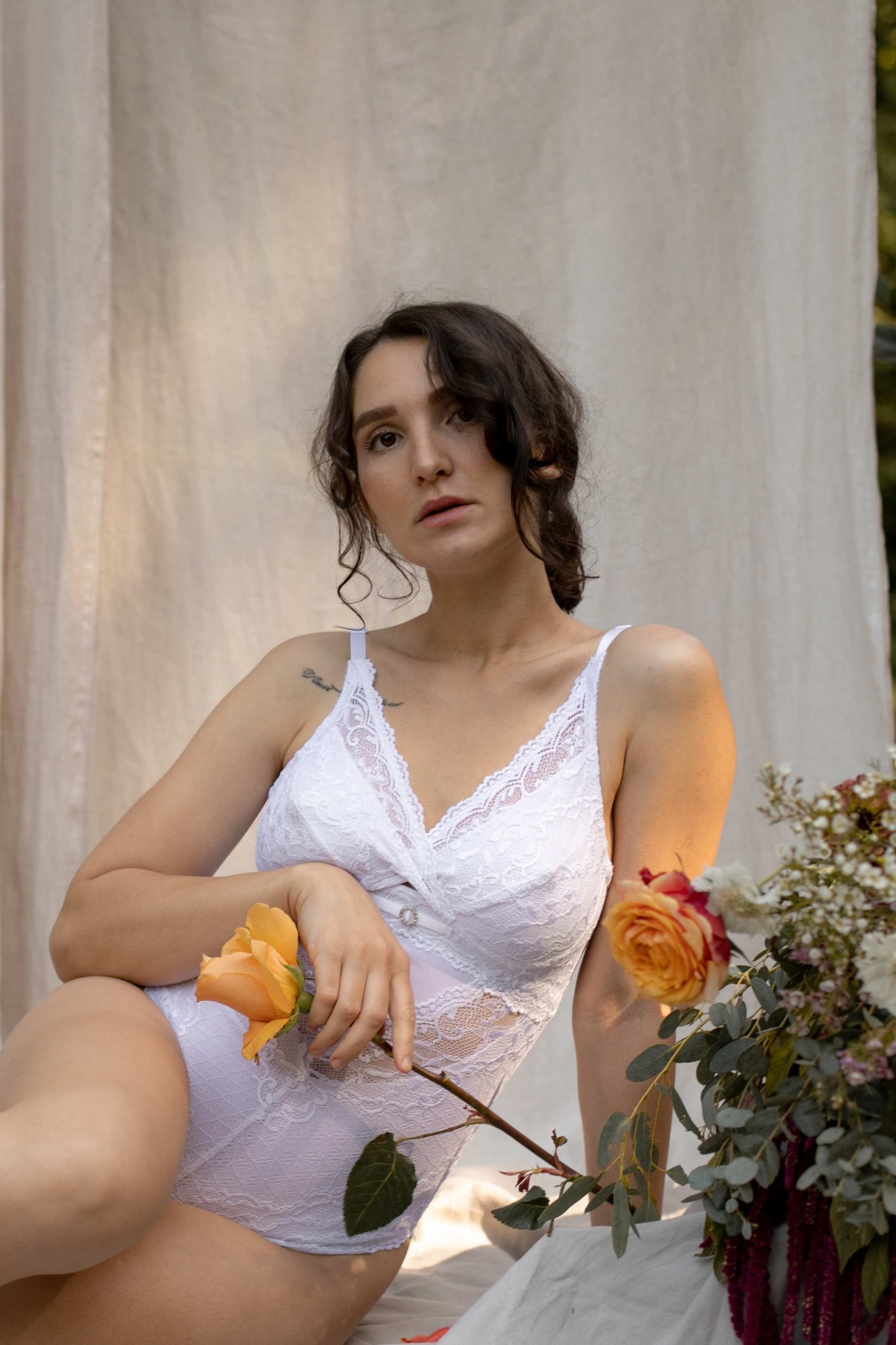 Lace Bodysuit ~ NAYANA - Fuller Cup